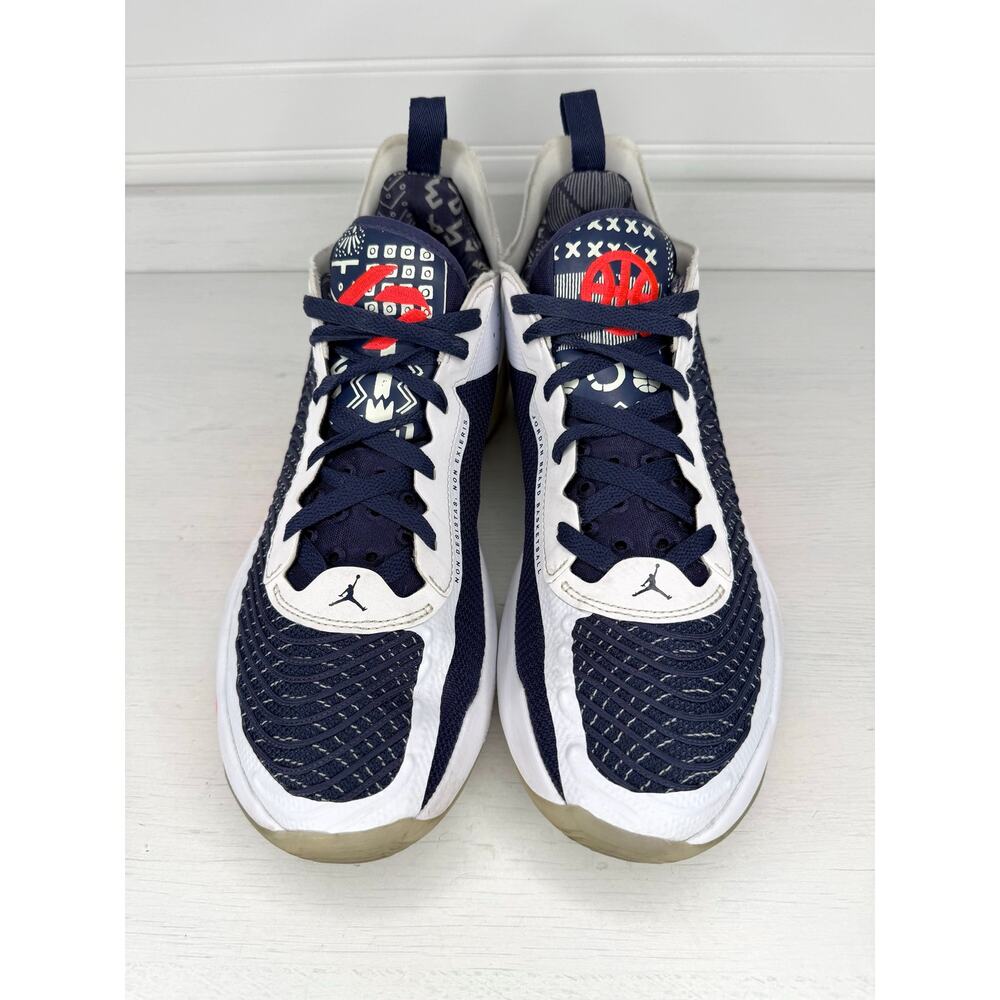 Jordan Luka 1 Quai 54 Men’s Size 10 White Navy Infrared FB1806-150 - Picture 3 of 7